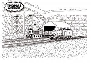 Thomas and his friends coloring pages for kids