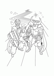 Printable Thor Coloring Page for Kids : B61f -4391