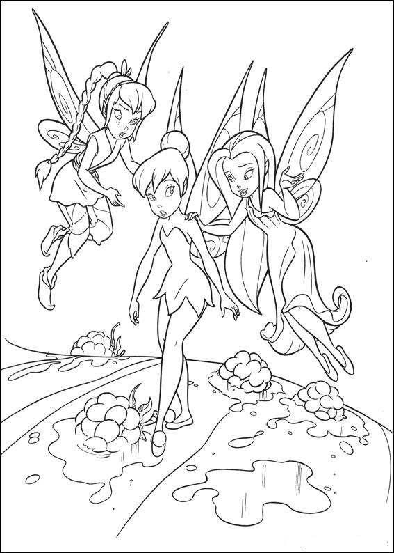 3 fairies together in a beautiful coloring