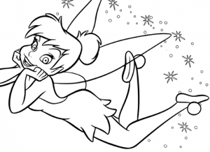 Coloring page tincker bell to print