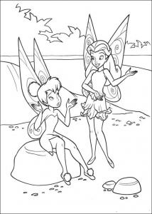 Coloring of The Fairy Tincker bell to download for free