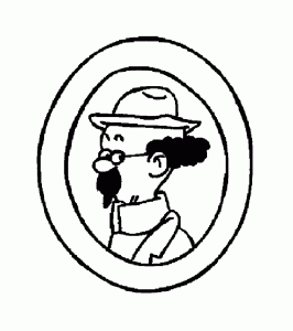 Free Tintin coloring page to print