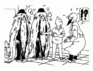 Tintin coloring pages for children