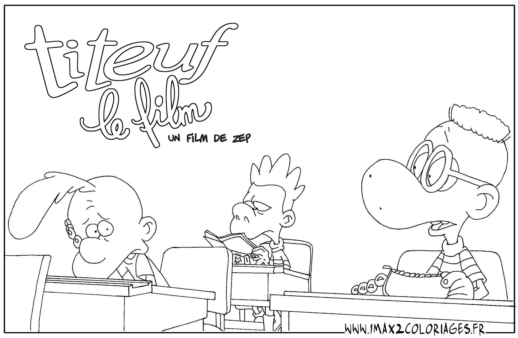 Printable coloring page of Titeuf