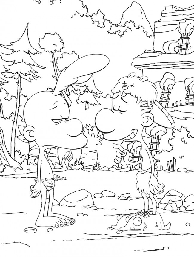 Incredible Titeuf coloring page, simple, for children