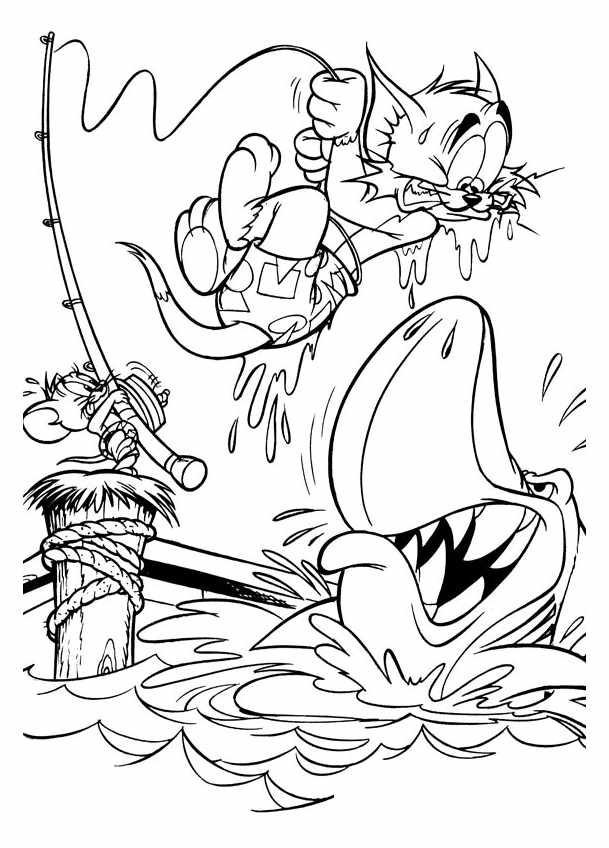 Tom and jerry for kids - Tom And Jerry Kids Coloring Pages