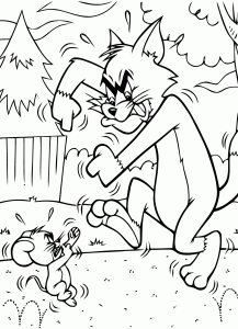 Free Tom and Jerry coloring pages to download