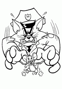 Free Tom and Jerry coloring pages