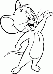 Coloring page tom and jerry to print