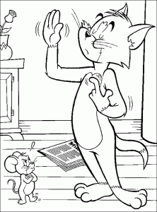 Coloring page tom and jerry to print for free