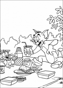 Tom and Jerry coloring pages for kids