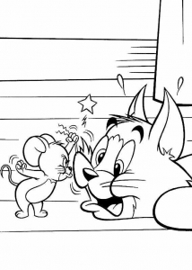 Coloring page tom and jerry free to color for kids