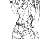 Tomb Raider Coloring Pages for Kids