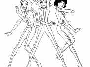 Totally Spies Coloring Pages for Kids