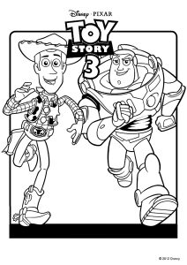 Buzz et Woody souriants