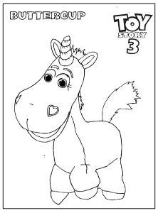 Toy story 3 : Buttercup (Coloring Page)