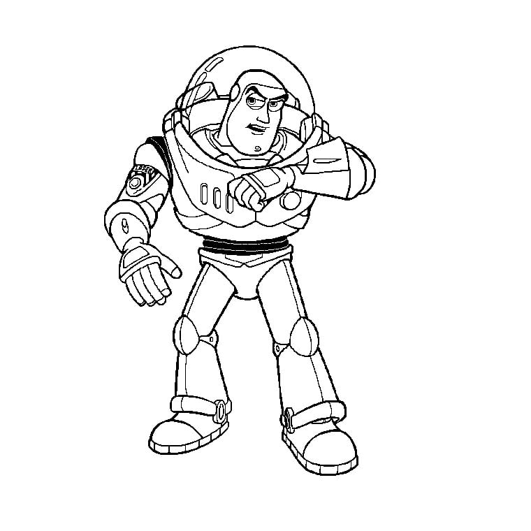 Download Buzz Lightyear is calling - Toy Story Kids Coloring Pages