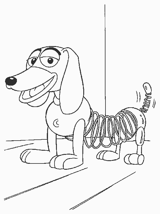 Simple Toy Story coloring page for children : Zigzag