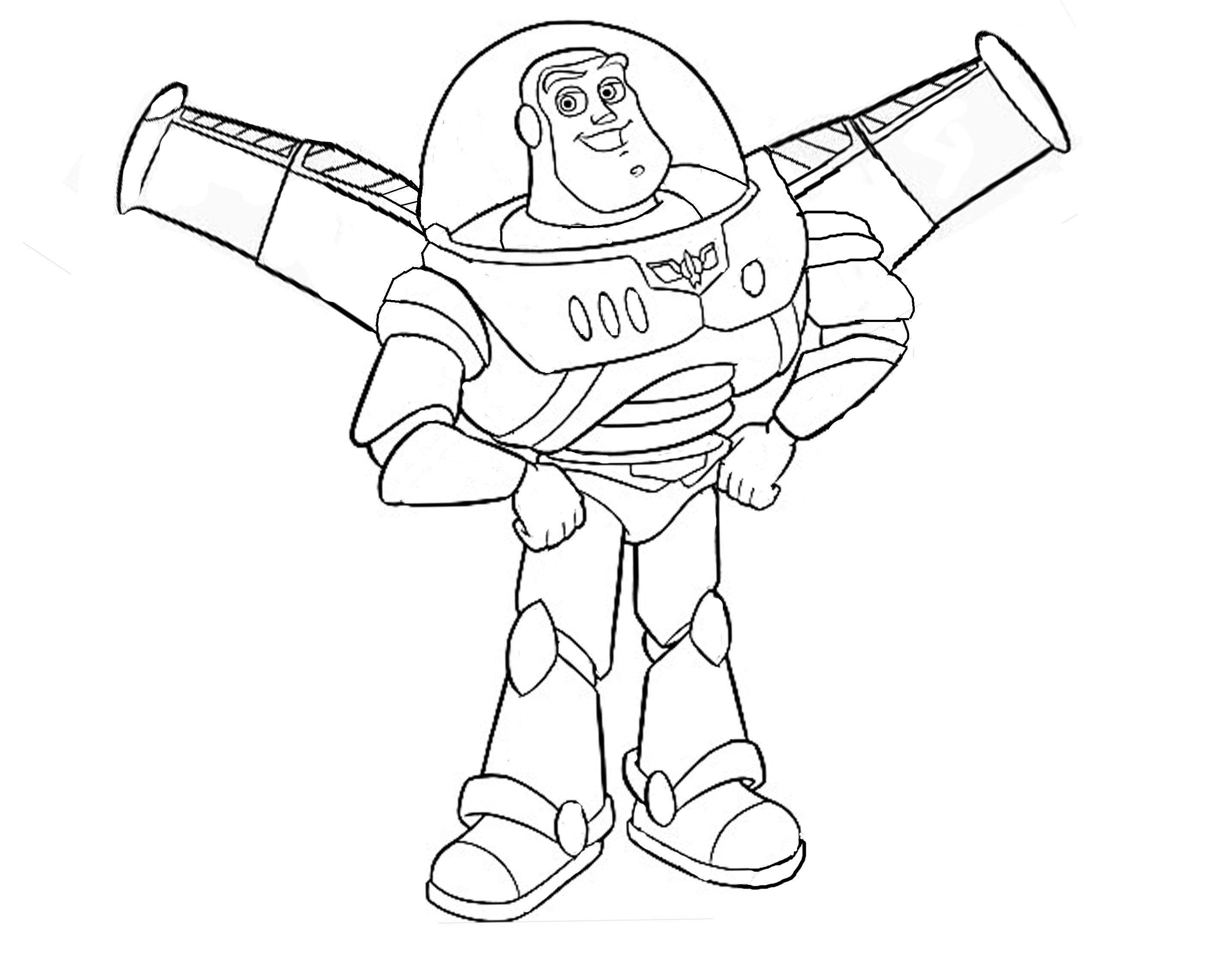 Buzz Lightyear Coloring Pages for Children