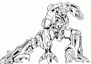 Coloring page transformers for kids
