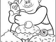 Trolls Coloring Pages for Kids