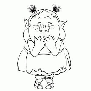Coloring page trolls free to color for kids