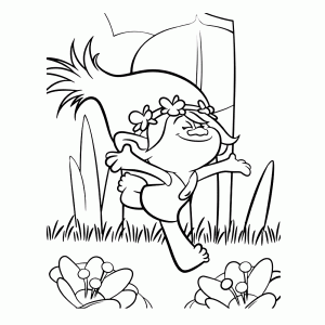 Coloring page trolls to download