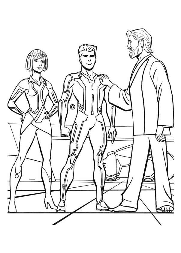 Tron characters to print and color