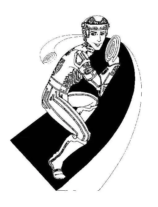  -00002 (Printable Tron Coloring Page for Kids)