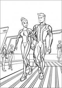 Coloring page tron free to color for children