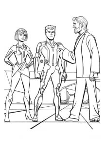 Tron coloring pages to download