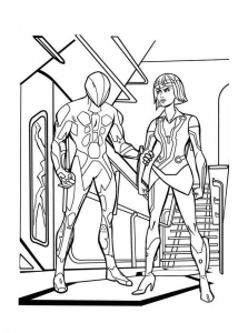Coloring page tron free to color for kids
