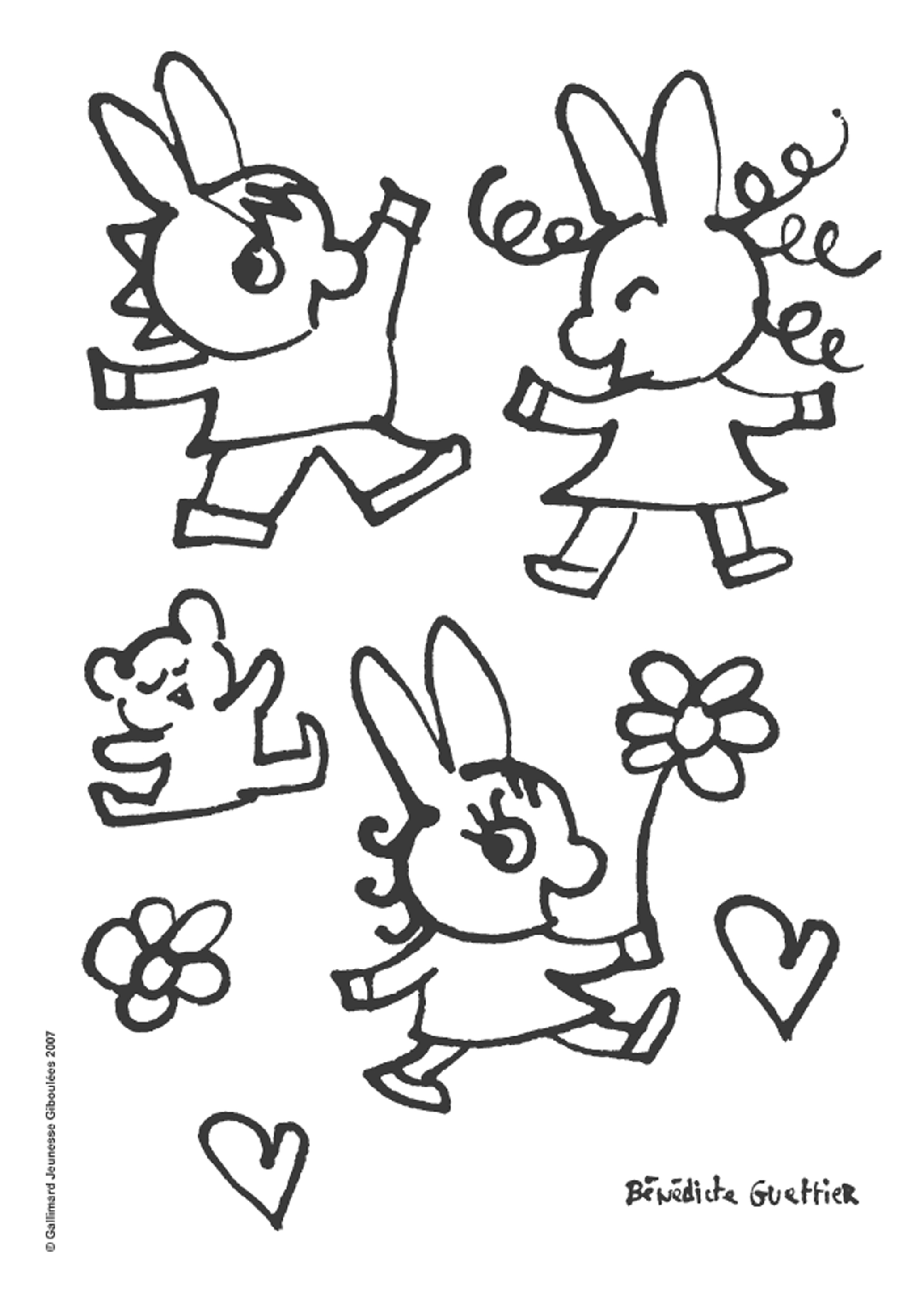 Free coloring pages of Trotro the donkey