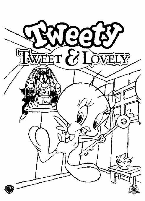 The roles are reversed on this picture of Tweety and Big Pussycat!