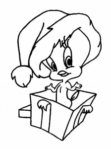 Coloring page tweety & sylvester to color for children