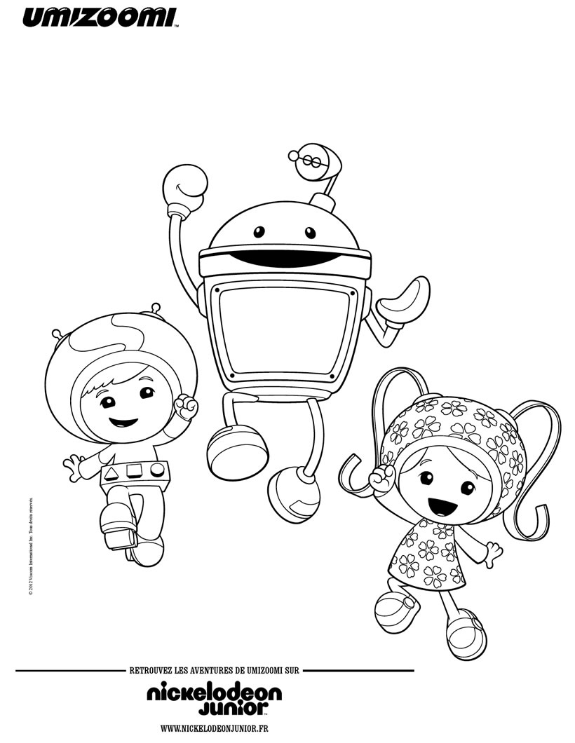 Beautiful Umizoomi Coloring, simple, for children