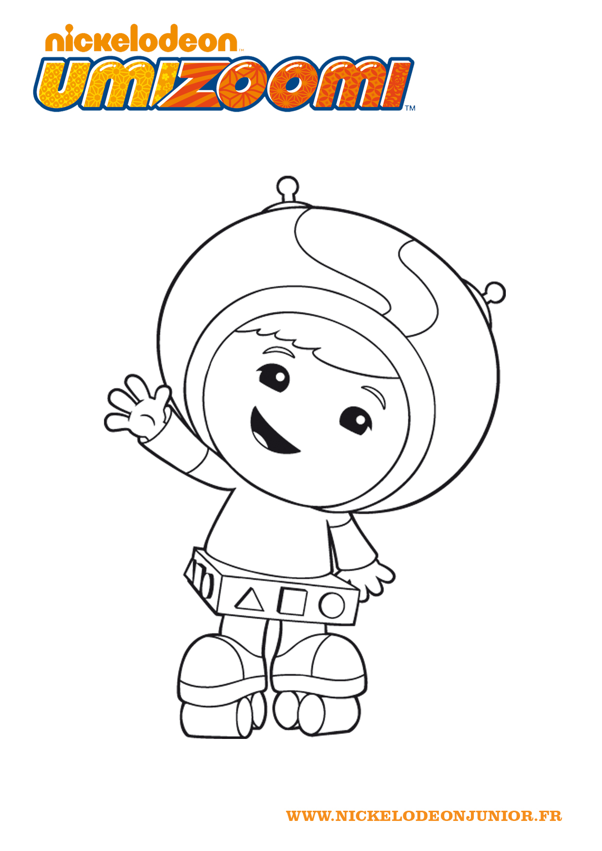 Nice simple Umizoomi coloring pages for kids