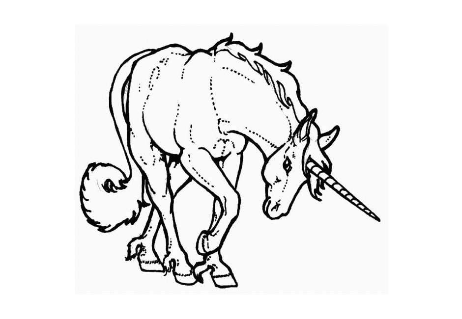 Unicorn coloring pages