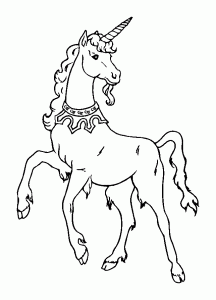 Coloring page unicorns to download for free
