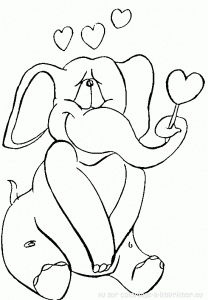 Coloring page valentines day free to color for kids