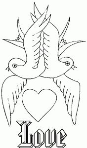 Coloring page valentines day free to color for children