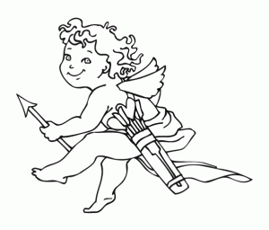 Cupidon : Little cupid to print and color