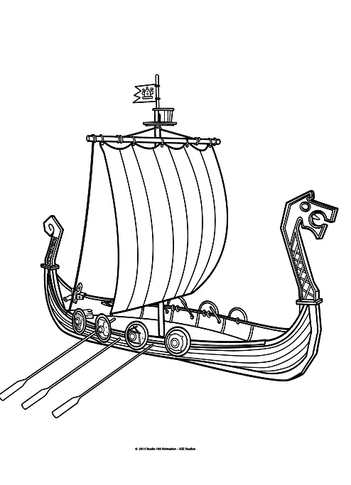 Vic the Viking coloring page for kids