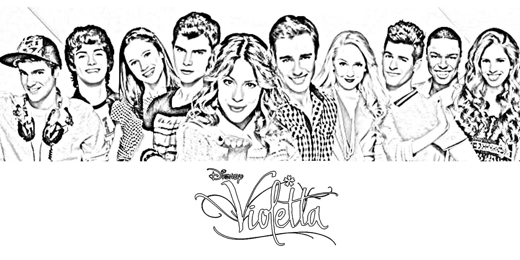 Beautiful Violetta coloring page