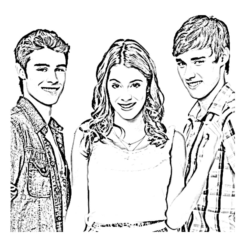 Violetta coloring page to download