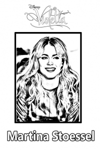Coloring page violetta to download