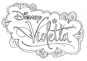 Coloring page violetta free to color for children