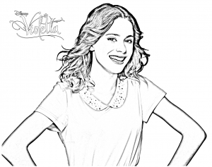 Coloring page violetta to print for free