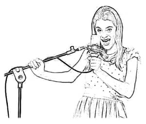 Coloring page violetta to download for free