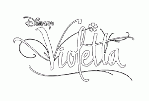 Coloring page violetta for children